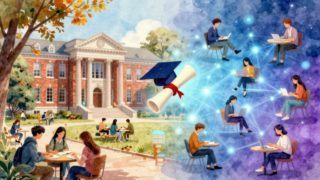 Сравнение традиционного и дистанционного обучения