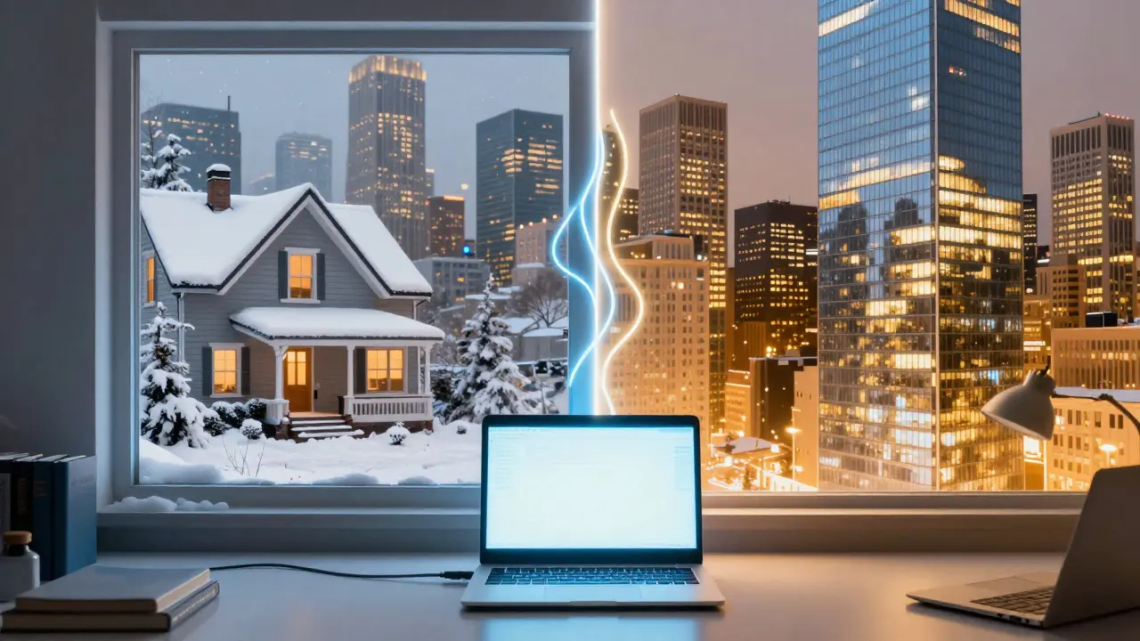 Визуализация удаленной работы соединяющей регион и мегаполис